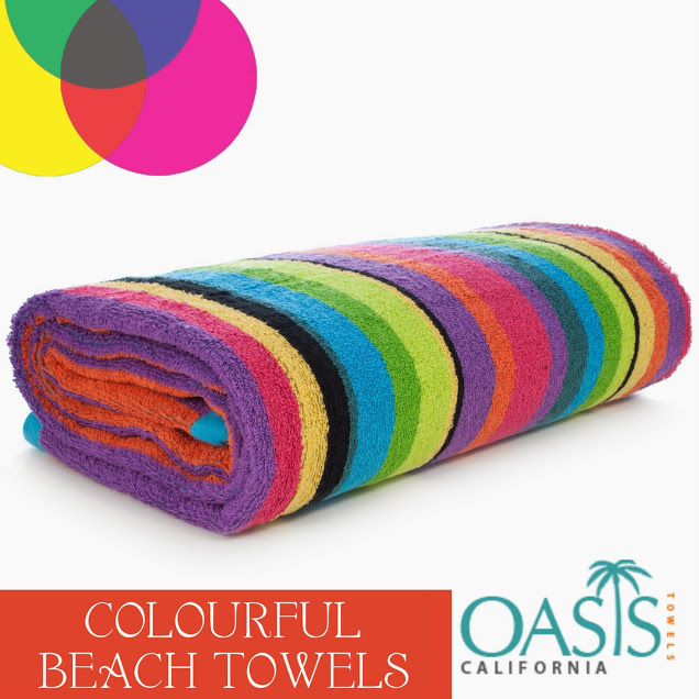 colorful beach towels