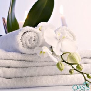 Wholesale Designer Golden Crown White Hotel Towels Manufacturer